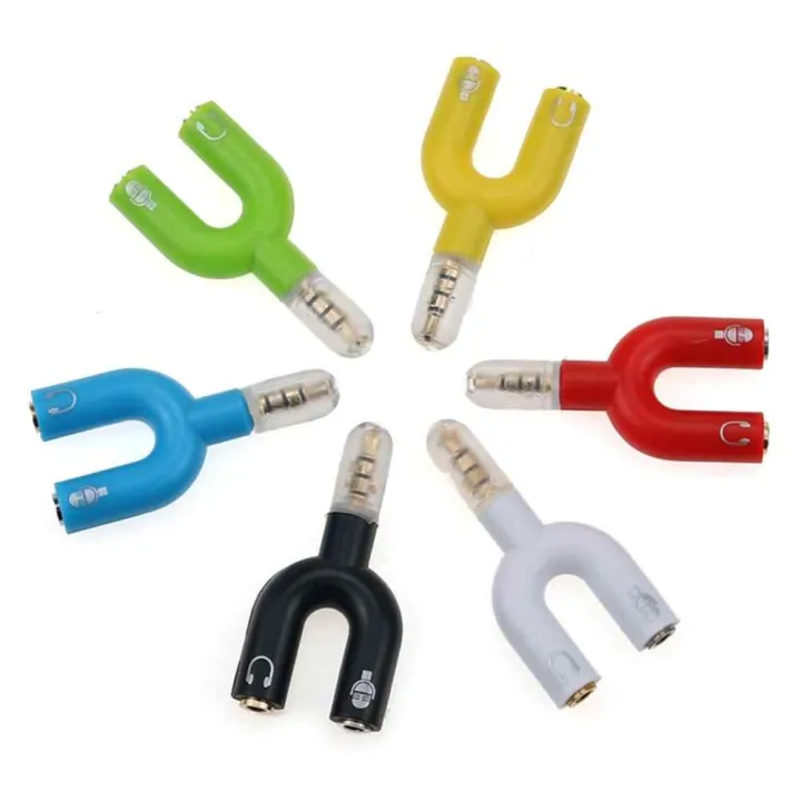 Audio%20Splitter%20Adapter,U%20Shape%203.5%20Mm%20Jack%20Male%20To%202%20Female%20Headphone%20Splitter%20-%20Image%203
