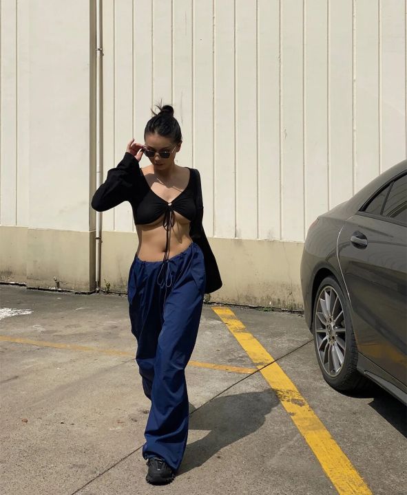Momoluna%20Women%20Madison%20Baggy%20Low%20Waist%20Parachute%20Cargo%20Pants%20Wide%20Leg%20Sweatpants%20Drawstring%20Hippie%20Joggers%20White%20Trousers%20-%20Image%203