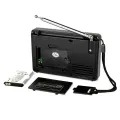 TIVDIO V-115 FM/AM/SW Radio Multiband Radio Receiver REC Recorder Bass Sound MP3 Player Speakers with Sleep Timer Black - intl. 