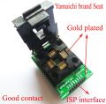 【Good-Love Store】LQFP44 TQFP44 to DIP40 QFP44 IC test burn Block atmega16 atmega32 lqfp AVR socket programmer. 