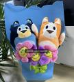 Moose Bluey Bingo Plush Doll Bouquet Fabric Animal Bouquet Children's Gift Valentine's Day Gift Holiday Surprise Eternal Flowers. 
