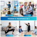 Handheld 2.4G Wireless Microphone -Mounted Microphone Volume Amplifier Teaching Loudspeaker for Voice Teaching.