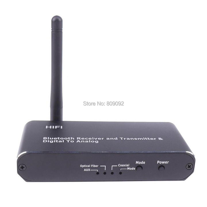 HiFi Long Distance Bluetooth 5.0 Music Audio Receiver and Transmitter Wireless Audio Adapter Low Latency aptX HD Spdif RCA AUX