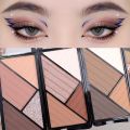 4 Colors Matte Shimmering Eyeshadow Palette Waterproof Lasting Eye Shadow Pigment Earth Color Eyes Makeup Cosmetic. 