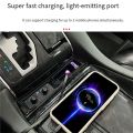 USB Fast Charging Center Console for Toyota Alphard/Vellfire with Pull-Out Cable Super Fast Charge Replacement Part.
