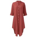 Sexy & Elegant Midi Shirt Dress for Women – Perfect for Summer & Beach Days.