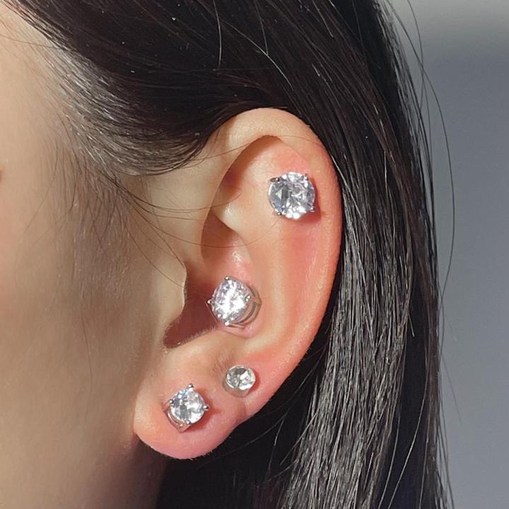 【big-discount】 Shining Magnet CZ Stud Earrings Fashion Jewelry