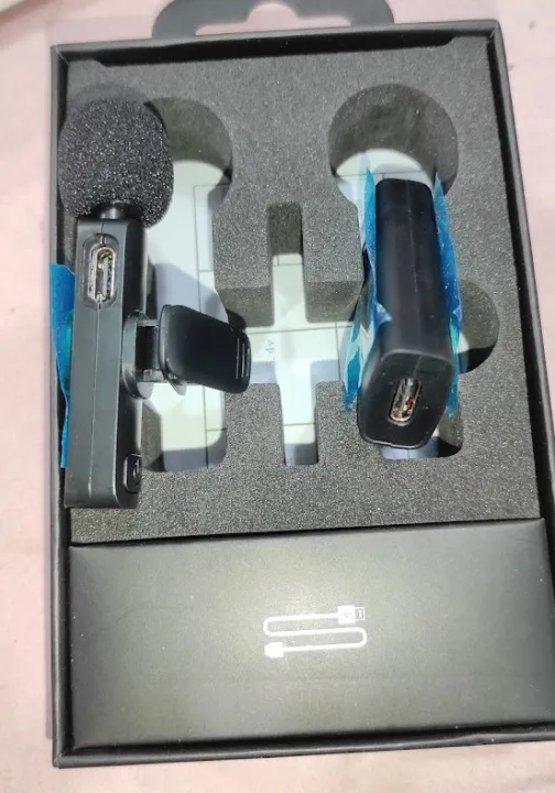 Wireless%20Microphone%20Record%20Microphone%20k35%202.4Ghz%20Smart%20Noise%20Cancelling%20Mini%20Portable%20Lavalier%20Mic%20on%20Live%20Streaming%20For%20Android%20Mobile%203.5mm%20Male%20port%204%20pole%20-%20Image%203