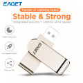 Eaget USB 3.2 32GB PenDrive 64GB 128GB 256GB USB Flash Drive Memory Stick USB 3.2 for Phone laptop or Higher Version. 