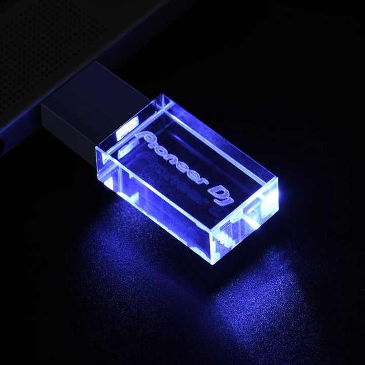 New USB Flash Drive 128GB High Speed Writing Reading Memory Stick 64GB Colorful LED Light Pioneer DJ Premium Pen Drive 32GB 16GB