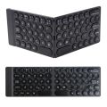 WiWU Fold Mini Keyboard Foldable Wireless Rechargeable Keyboard-Black By Elover. 