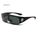 Square Photochromic Polarized Sunglasses Men Women Side Shield Flip Up Driving Sun Glasses Night Vision Goggles Eyewear glasses.