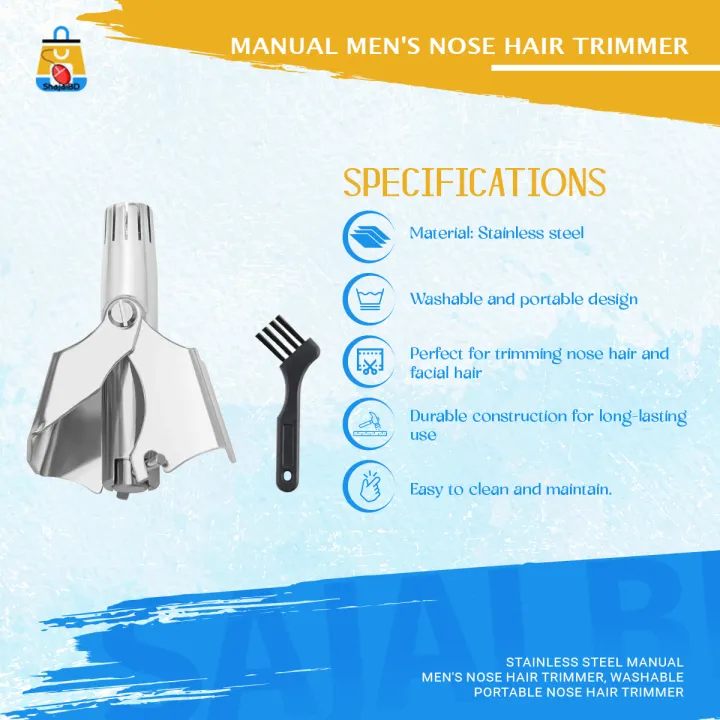 Stainless%20Steel%20Manual%20Men's%20Nose%20Hair%20Trimmer,%20Washable%20Portable%20Nose%20Hair%20Trimmer%20-%20Image%206