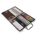 Marker Crayon Kit, Practical Rich Variety Kids Drawing Kit 53pcs Washable Lasting for Doodling for Students. 