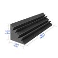 BRADOO-4 Pcs Acoustic Panels Studio Acoustic Soundproof Foam,Sound Treatment Bass Trap Corner,Sound Panels Wedges,12X12X48cm. 