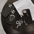 CASETiFY BLVCK Skull snake Melancholy Mirror Case iPhone 13 Pro MAX 12 11 Pro MAX XR X XS MAX 6/7/8 Plus SE2020 13 12 Mini TPU Shockproof Phone Cover Back Cute Fashion INS Style Casing.