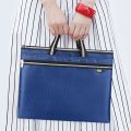 Waterproof Briefcase Canvas Portable A4 Document Bags Men's Meeting File Organize Package Business Storage Handbags. 