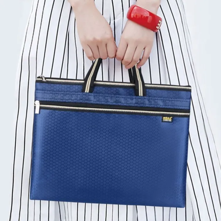Waterproof%20Briefcase%20Canvas%20Portable%20A4%20Document%20Bags%20Men's%20Meeting%20File%20Organize%20Package%20Business%20Storage%20Handbags%20-%20Image%203