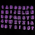 40pcs/set Alphabet Cake Molds Figure Plastic Letter Fondant Mold Icing Cookie Cutter Number Cake Mould Baking Decorating Tools. 