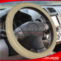 PVC Leather Steering Wheel Cover - Black AND BEIGE DSTC 215. 