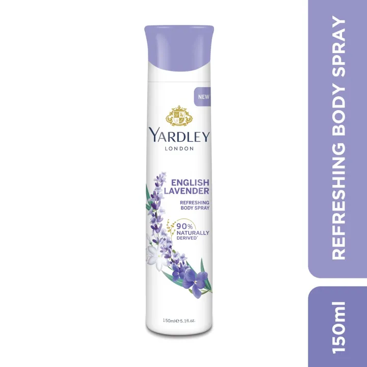 Yardley%20London%20English%20Lavender%20Refreshing%20Deodorant%20Body%20Spray%20For%20Women,%20150ml%20-%20Image%202