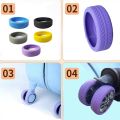 1/4Pcs Practical Texture Deepening Soft Silicone Wheels Cover Luggage Suitcase Wheels Protector Sleeve Silent Anti Wear Roller Reduce Noise Covers Travel Supplies. 