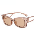 Fashion Butterfly Frame Ladies Sunglasses Simple Personality Hollow Mirror Leg Glasses Men Retro Sun Shading Glasses. 