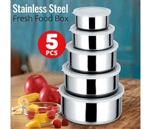 Protect Fresh Meal Box 5 Pieces High Quality Stainless Steel Ware Set Durable
