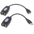USB UTP Extender Adapter Over Single RJ45 Ethernet CAT5E 6 Cable Up to 150ft. 