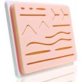 Reusable Surgical Medical Practice Traumatic Simulation Wounds Training Teaching Model Suture Kit Pad Silicone Fake Skin Suture. 