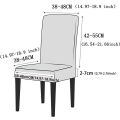 Dining Room Chair Covers Waterproof Elastic Jacquard Chair Cover With Back Anti-dirty Checked Stretch Fabric For Protector Chair. 