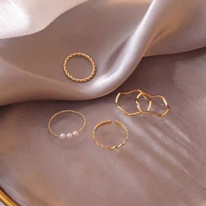 5pcs rings set for women finger ring
