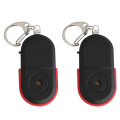 TWEXQNY 2X Anti-Lost Whistle Key Finder Wireless Alarm Smart Tag Key Locator Keychain Tracker Whistle Sound LED Light Tracker. 