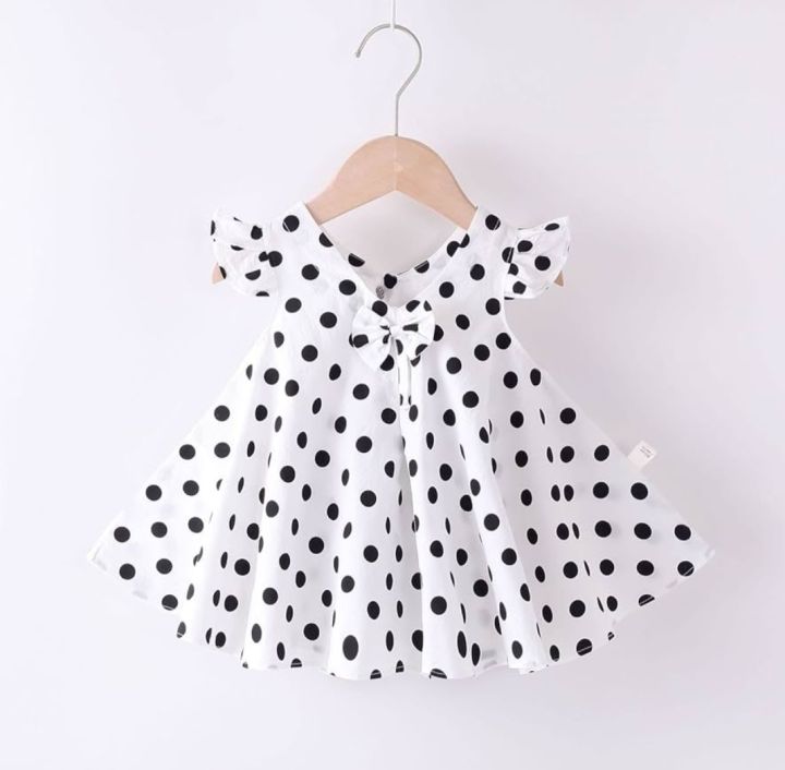 Cotton baby girl fashionable dress Eid collection for 0-7 years baby