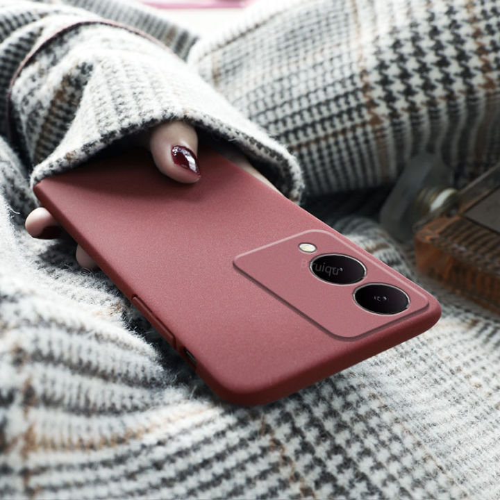 Biruiqu%20For%20VIVO%20Y17s%20Shockproof%20Anti%20Slip%20Soft%20TPU%20Sandstone%20Matte%20Back%20Case%20Cover%20-%20Image%205