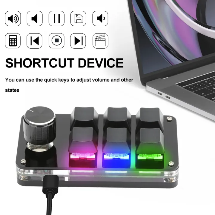 USB%20Custom%20Keyboard%20Macro%203/6%20Key%201%20Knob%20Programming%20RGB%20Bluetooth%20Gaming%20Photoshop%20Hotswap%20Mini%20Mechanical%20BT%20Keyboard%20-%20Image%204