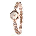 Fashionable Waterproof Women's Metal Strap Watch Exquisite 5pcs Diamond Inlaid Ladies Quartz Watch Set Girl's Minimalist Watches. 