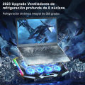Laptop Cooling Pad, 8 Fans 6 Gear Laptop Cooler, 6 Height Adjustable Laptop Stand, RGB Gaming Cooling Pad for 11-17.3 inches Laptop.
