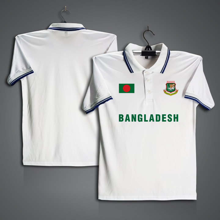 Bangladesh Cricket Jersey For Men - Half Sleeve Collar Polo t shirt - Bangladesh Fan Jersey