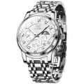 Olevs 2951 Stainless Steel Chronograph Wrist Watch For Men. 