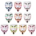 Halloween Mask Cute Cat Fox Vendetta EL Wire Mask Flashing Cosplay LED neon Costume Mask for Glowing Dance Carnival Party Masks. 