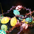 Easter decoration simulation rattan Easter egg string lights holiday party indoor box led lights Simple Fidelity design.