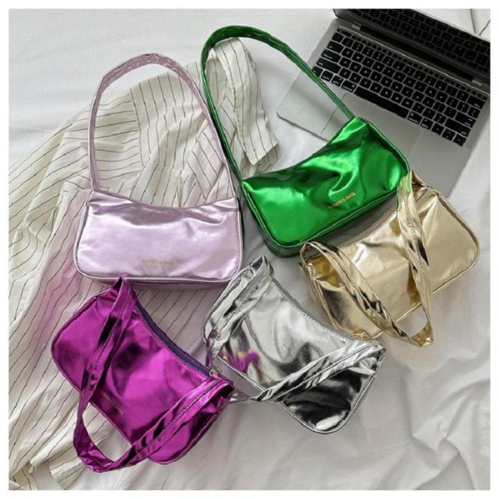 Fashionable Solid Color Handbags Sling Bag Trendy Handbags For Women New Summer 2023 Handbag Trends Stylish Paint Finish Shoulder Bags Trendy Underarm Bags For Summer Crossbody Bags For Women Trendy Cross Body Bag Cross Body Bag Women