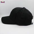 Black Mercedes Embroidery Logo Cotton Curved Cap. 