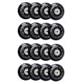 TWEXQNY 16 Pack Inline Skate Wheels, Indoor/Outdoor Roller Skate Wheels, Replacement Wheels with Bearing 64mm. 