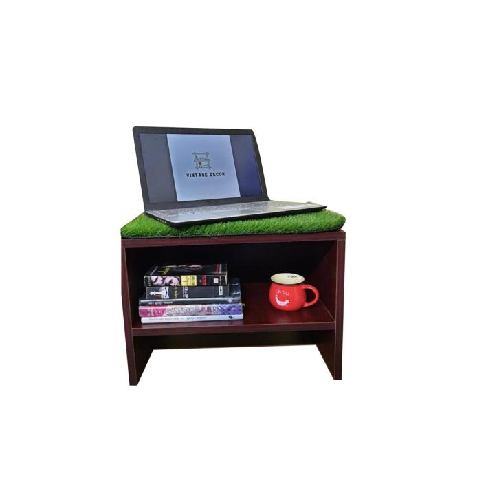 Laptop Table And Book Shelf - 15"L X 13"W X 12"H - Book Shelf