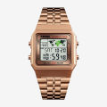 Skmei sports fashion stainless steel digital countdown waterproof watch for men 1338. 