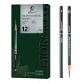 Giorgione Professional Charcoal Pencil 3.8mm Lead Core Sketch Pencils Set For Artist Students Drawing 12 pcs mix soft medium & Hard. 