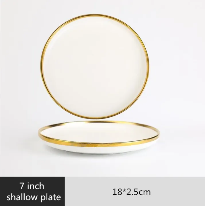 %E3%80%90Cathery%20Baby%20Store%E3%80%91Gilt%20Rim%20White%20Porcelain%20Dinner%20Plate%20Set%20Kitchen%20Plate%20Tableware%20Dishes%20Noodles%20Bowl%20Mug%20Cutlery%20Set%201p%20-%20Image%202