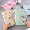 New Password Notebook Marble Texture 100 Sheets Personal Diary with Lock Code Thick Notepad Leather Office School Supplies Gift. 